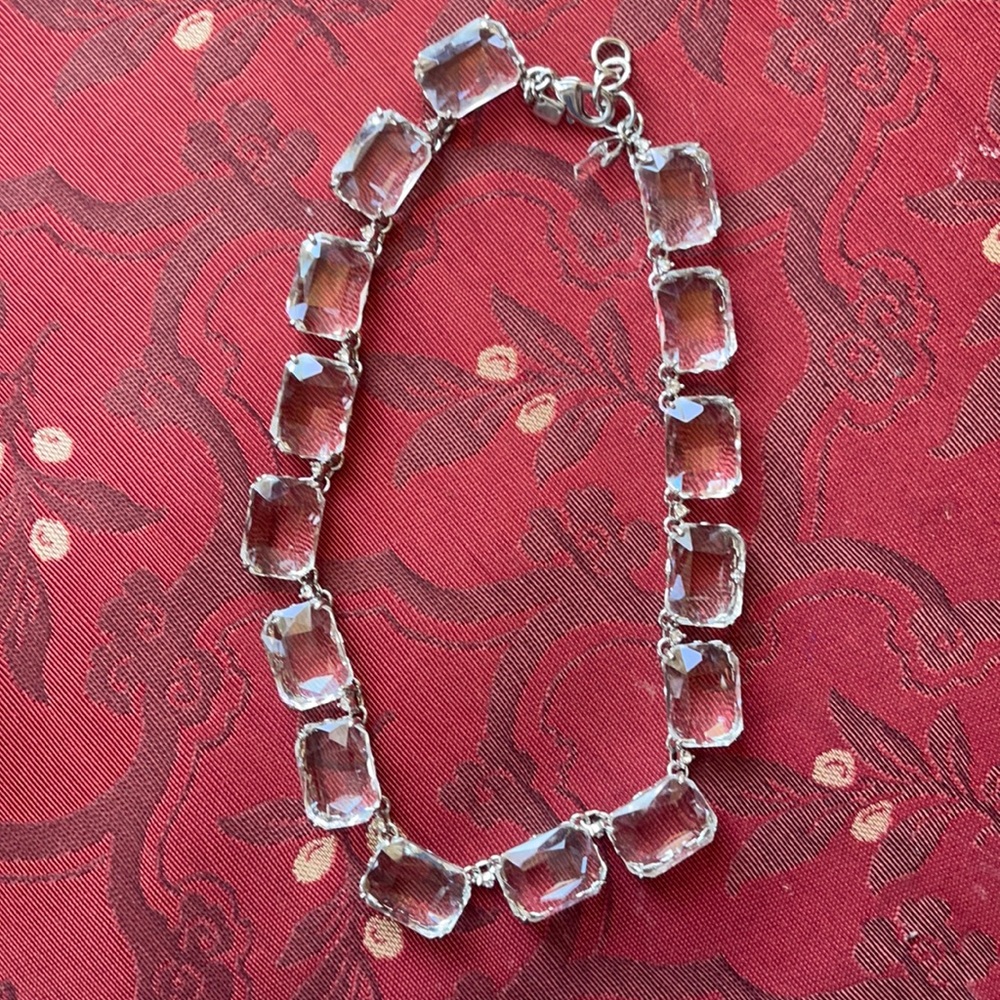 Banana republic clear stone necklace